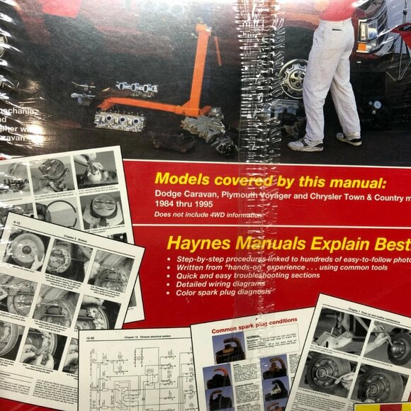 Haynes 30010 Manual 1231 1984 - 1995 Caravan Plymouth Voyager & Town & Country - Picture 4 of 7